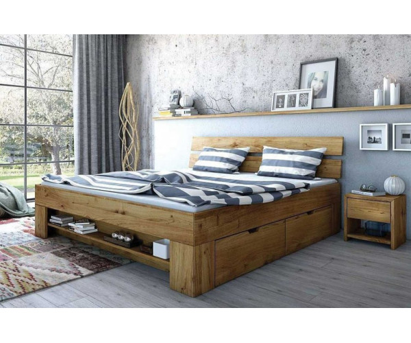 Posteľ TINA L602 celomasívna so zásuvkami 180x200cm Posteľ TINA L602 celomasívna so zásuvkami 180x200cm